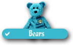 Checklists of Ty Beanie Baby Bears- Lying Bears, Old