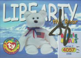 Autographed Liberty Card