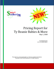 Price Guide for Ty Beanie Babies, Beanie Boppers, Beanie Buddies, Beanie Baby 2.0, Beanie Kids, Attic Treasures, Punkies, Pluffies, Alphabet Beanies, PinkyS, Teenie Beanie Boppers