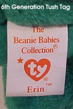 Ty Beanie Babies: Sixth Generation tush tag